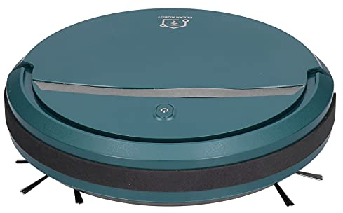Aspirateur Robot Laveur, 3 en 1 Robot Aspirateur Sans Fil Pas Cher, Fonction Balai, Aspirateur et Laveur de Sol, Super Silencieux, Forte Aspiration, Idéal pour poils d'animaux, tapis, sols durs(Vert)