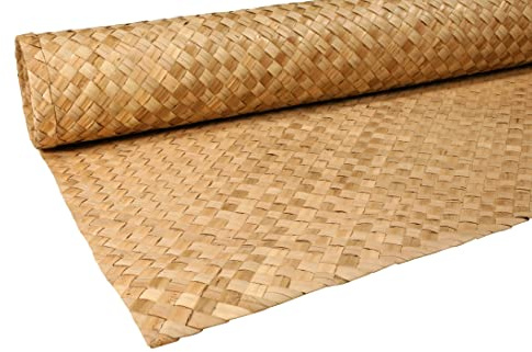 amaZulu Inc. Decorative Wall Panels - Lauhala Mat 4' x 8' | Home Décor for Living Room | TV Wall Covering | Wainscot for Bedroom | Decorative Ceiling Treatment