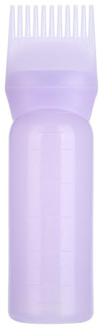 Hårfärgningsflaska Borste, Applikatorflaska, Schampo Hårfärgsolja Kamapplikatorverktyg med Graderad Design (160 Ml Kapacitet)(Blå)