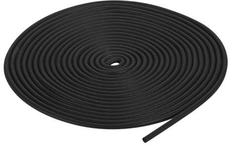 QUARKZMAN Nastro Tenuta Gomma Espansa, Diametro 2mm (5/64) Lunghezza 5 Metri (16,4 piedi) Gomma EPDM Rotonda per Guarnizioni Fai Da Te Magazzino Tappetini Tubi Schiuma Artigianato