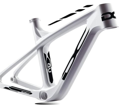 DualColorStampe Juego de 7 adhesivos, pegatinas, calcomanías para el marco de bicicleta, bicicleta de montaña, universal, protección, COD. B0166 (NEGRO BRILLANTE)