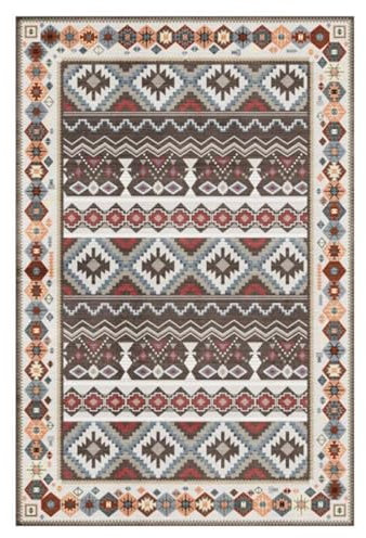RUGMRZ Bettumrandung Schlafzimmer Teppich Babyzimmer Retro Teppich Wohnzimmer Esszimmer Küche Haus Teppich pflegeleicht Multi-Size Möbel Wohnzimmer 60X90CM