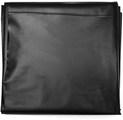Bâche de bassin résistante noire 6 x 8 m, flexible, 0,12 mm d'épaisseur, anti-UV, pour bassin à carpes koï, jardin et piscine, doublure imperméable durable pour utilisation en extérieur