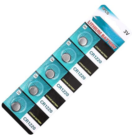 Pile bouton CR1220 3 V haute performance au lithium CR1220 pour montres et gadgets longue durée