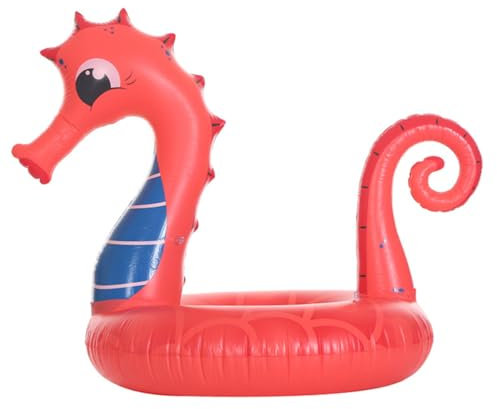 Toyvian Sea Horse Aufblasbarer Schwimmring Für Erwachsene Schwimmhilfe in Leuchtenden Farben Für Pool Strand Und See Einfache Handhabung Zum Aufblasen Und Entleeren Langlebiges Material