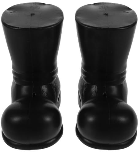 VICASKY 2pcs Mini Santa Boots Decorative Shoes Santa Claus Doll Ornaments for Christmas Home Indoor DIY Craft Fun Toys