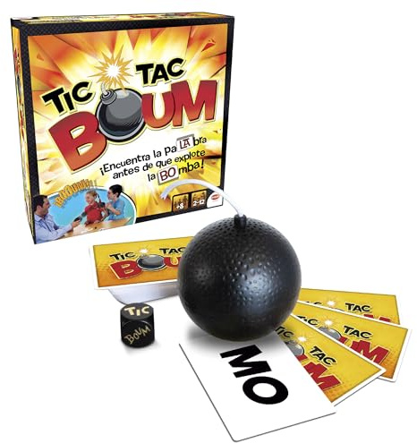 Bizak - Tic TAC Boum Juego de Mesa Infantil A Partir de 8 Años, Divertido Juego de Cartas y Educativo De 2 a 12 Jugadores, Aprende Nuevas Palabras, Desarrolla Habilidades Lingüística(64550487)