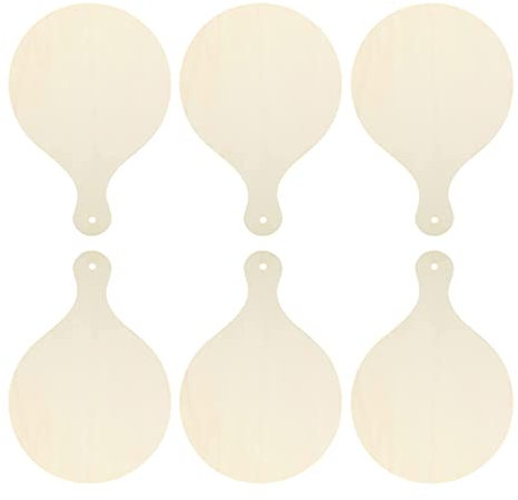 Zerodeko 6 Pièces Planche à Découper Diy de Mini Planchettes à Découper Rectangulaires et Rondes pour Décoration et Cuisine Personnalisable avec Peinture et Art