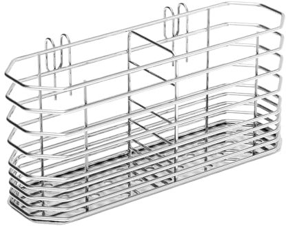 Genérico Cesta Escurridor para Tenedores,Secador de Cubiertos de Acero Inoxidable - Lavable, Secador de Cubiertos para Encimera, Camping y Buffet