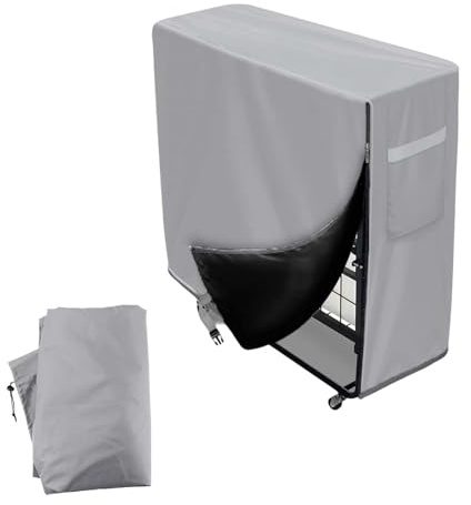 Telo di copertura per letto singolo，Copertura di Stoccaggio Letto Pieghevole，Copri Brandina Pieghevole，Adatto per letti pieghevoli e poltrone reclinabili, impermeabile e resistente al sole (Argento)
