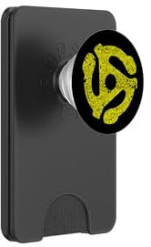 DJ - Adattatore per giradischi in vinile, 45 giri/min, stile vintage PopSockets PopWallet per MagSafe