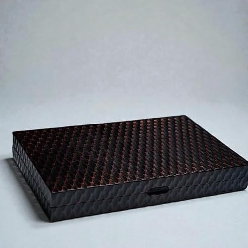 Italfama Backgammon-Koffer aus Ahorn und Walnussfurnier, geschnitzt, für 2 Spieler, ab 14 Jahren, hergestellt in Italfama, 38 x 23 cm