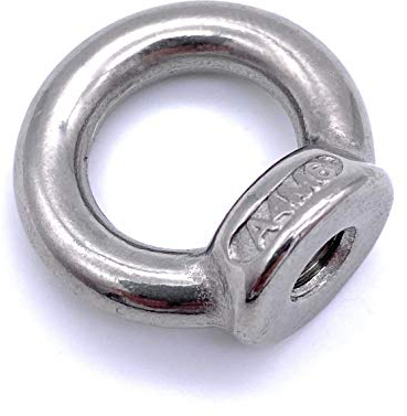 5 Stk. M6 Ringmutter V4A [ V4A / V2A Wählbar M6 M8 M10 M12 | INOX V4A A4 AISI 316 V2A A2 AISI 304 Rostfrei ähnl. DIN 582 (M6, V4A)