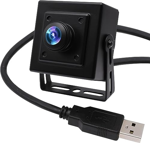 Svpro 8MP USB-Kamera Fisheye 180 Grad UltraweitwinkelWebcam, hochauflösende 3264x2448 USB-Kamera mit Aluminiumgehäuse für Industrie und PC-Computer…