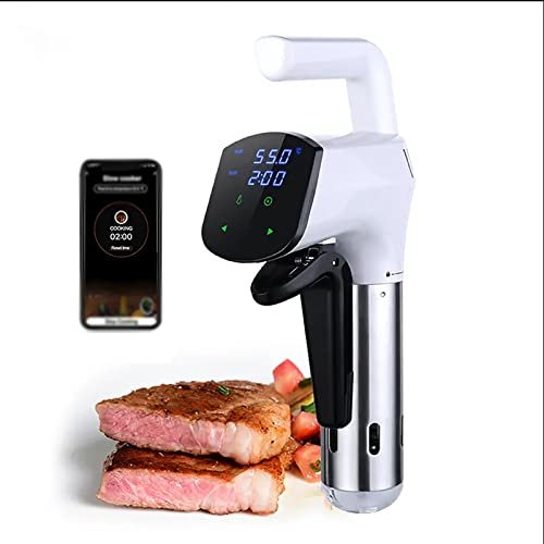 Thermal Immersion Circulator, 1100W Sous Vide Cooker, Accrurate Temp Control and Constant Temp Heating, Ultra-quiet Operation and Easy To Use, for Steak, Lamb Chops, Lobster, Bacon