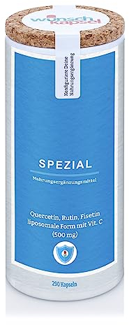 Wunschkapsel Spezial Quercetin, Rutin, Fisetin in liposomaler Form mit Vitamin C, 290 Kapseln