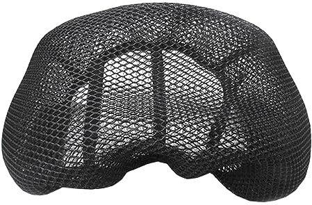OLLinS Sommer Motorrad Roller Sitzbezug Elektrische Atmungsaktive Motorrad Sonne 3D Schwarz Schutz Wärmedämmung Sitznetz (Farbe : JS1(90CM-52CM) XL4)