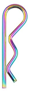 NORAZE R-Typ Federsplint 1 mm Wellenform Split Clip Klemme Haartraktor Pin for die Reparatur von Autos, Motorrädern und Fahrrädern (Color : Rainbow, Size : 1 * 17mm 100pcs)