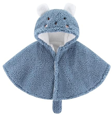 Lifup Enfant Manteau Fausse Fourrure Veste, Poncho Châle en Plein Air Chaud pour l'hiver,Veste à Capuche, Doux Chaud en Coton Veste de Hiver Épais