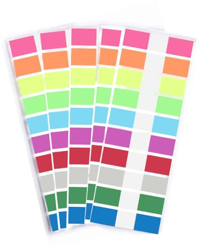 YOYEAH 1 000 stycken genomskinliga klisterlappar, klisterremsor och sidomarkeringar låsbara i plastpåse, perfekt som bokmarkeringar och små transparenta post-it för bokmärken, studie