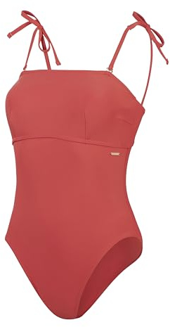 Speedo Costume da Bagno Modellante Bandeau, Abbigliamento Modellante, Costumi da Bagno per Spiaggia e Vacanze Costume da Bagno per Donna, Space Dust, 42