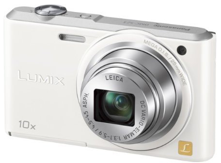 Panasonic Lumix DMC-SZ3 Compact Digital Camera 16.1MP,10x Optical Zoom with 25mm Wide Angle Lens, 2.7-Inch LCD White (Renewed)