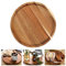 AKONE Plato de madera redondo, bandeja de madera redonda de 20 cm, bandeja redonda de madera, plato plano de madera, vajilla de madera, plato decorativo de madera de acacia, bandeja para servir