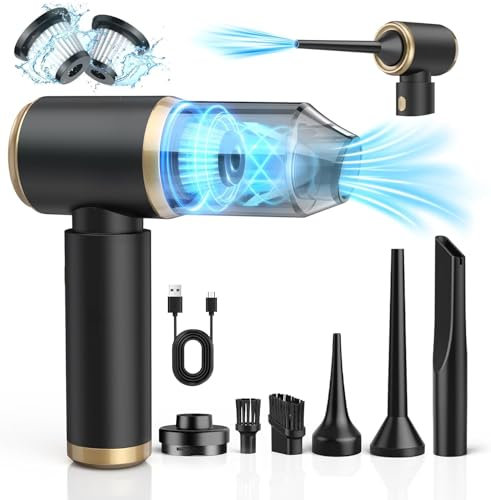 NIWOHOM Aspirapolvere Senza Fili, 15000Pa Aspirapolvere Portatile, 4 in 1 Aspirapolvere Senza Fili Potente con 120 W Motore Brushless per Auto PC Casa Cucina Peli di Animali Crepe e Angoli