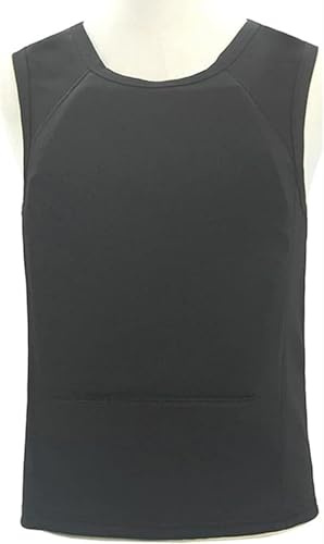 Chaleco Antibalas Nivel IIIA Oculto Oculto En El Interior Use Una Camiseta Suave Antibalas Chaleco Táctico De Chaleco para Protección De Seguridad Personal,Equipo De Caza Tiro Adultos A,XL