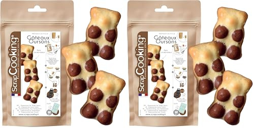 ScrapCooking - Préparation pour Gâteaux Oursons 295 g - Mix Pâtisserie pour de Délicieux Goûters Maison - Cuisine Pâtisserie Nounours Animaux - Fabriqué en France - 8552 (Lot de 2)