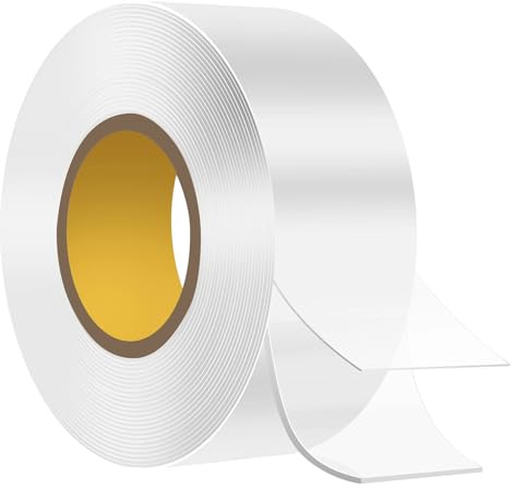 5M Doppelseitiges Klebeband Transparent (3cm Breite) – Nano Tape für Maximale Haftkraft, Waschbar, Wiederverwendbar und Rückstandslos Entfernbare Lösung für Vielseitige Anwendungen im Haushalt, Büro