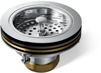 Kohler 8799-CP Duostrainer Sink Strainer, Chrome, 1.5