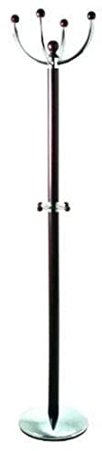 HAKU Golvställ krom, tobak, metall klädställning - Mått: H 175 cm x Ø 35 cm, Stil: Samtida