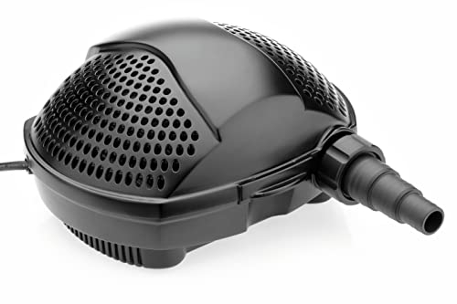 Pontec 51180 PondoMax (Eco 14000) Filterpumpe Teich, Wasserfall, Filteranlage, Teichpumpe für Außen, Energieeffiziente Bachlaufpumpe zur Filtereinspeisung, 10 m Kabel