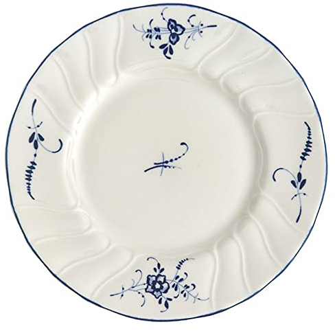Villeroy & Boch Vieux Luxembourg Piatto per Pane, 16 cm, Porcellana Premium, Bianco/Blu