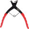 KS Tools 500.1037 - Alicates para anillos de seguridad de brazo (largo 185 mm, longitud 60 mm)