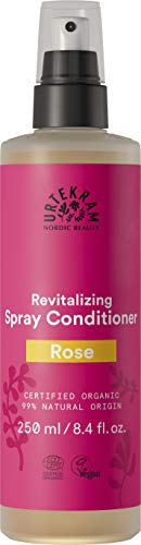 Urtekram Spray Conditioner - Rose - Normal Hair -Vegan, Organic, Hyaloronic Acid, Natural Origin, 250 ml