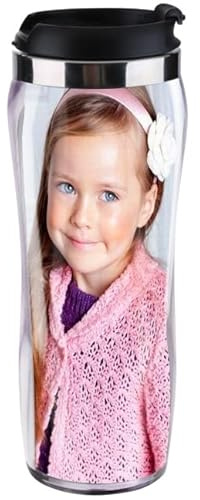Personalised Custom Photo Gift Thermal Mugs Coffee Tea Travel Flask Cup