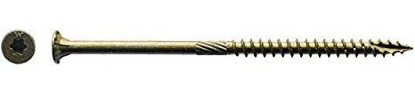 (1,000 Count) Big Timber BTX104 10 x 4 Bronze Star Flat Head Screws
