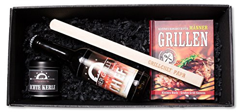 schenken-24 Geschenkidee 'Grillchef Papa' Vatertag Geburtstag Box Präsent Korb Geschenk Grillen