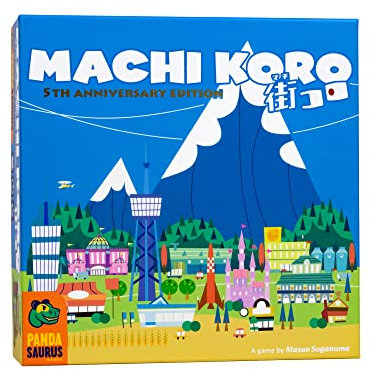 Pandasaurus Games PAN201821 Machi Koro 5th Anniversary Edition, Mixed Colours