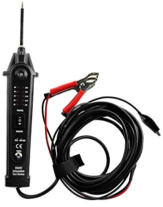 ALLOSUN Automotive Electrical Circuit Tester DC 2-24V EM287 Auto Electrical System Diagnosis Test Device, Black