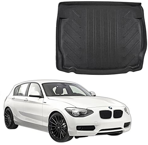 SCOUTT Vasca Bagagliaio per Bmw 1 Series F20 / F21 3/5-Porte 2011-2019, in TPE su Misura, Proteggi Baule con Bordo Alto 4 cm, Antiscivolo, Inodore
