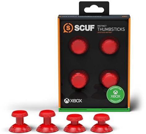SCUF Instinct Austauschbare Daumensticks 4er-Pack, nur Ersatz-Joysticks Instinct Pro Performance Xbox Series X|S Controller – Rot
