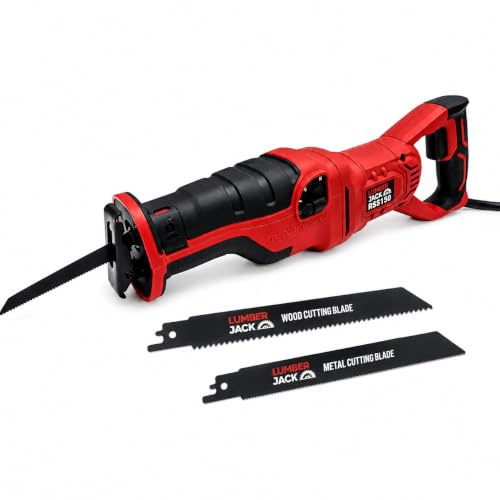 Lumberjack 1200W Reciprocating Saw Electric Saw for Wood & Metal 230V Power