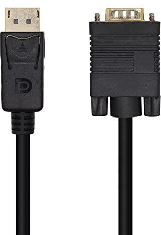 AISENS A125-0462 Cable conversor DISPLAYPORT a VGA, DP/M-VGA/M, negro, 3.0m
