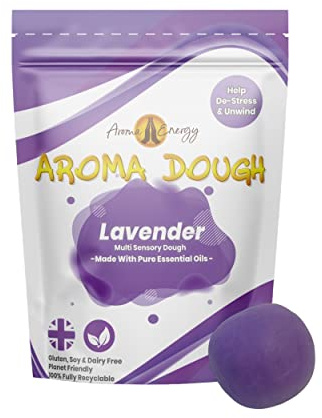 Aroma Energy | Aroma Dough Aromatherapie Multi-Sensorische Therapie Putty | Stress Entspannung Beruhigend | Lavendel