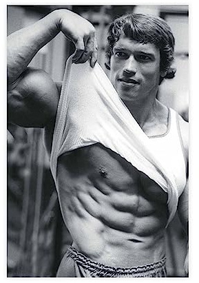 EYEZER Arnold Schwarzenegger Poster auf Leinwand, Schlafzimmer, Dekoration, Sport, Landschaft, Büro, Raumdekoration, Geschenk, ungerahmt, 30 x 45 cm