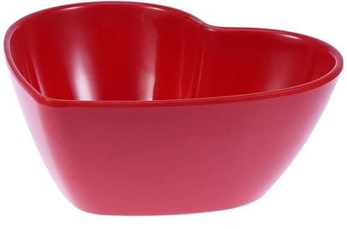 EliteKoopers 1Pcs Red Reusable Multipurpose Heart Shaped Serving Bowl Seasoning Bowl for Dessert Fruit Snack
