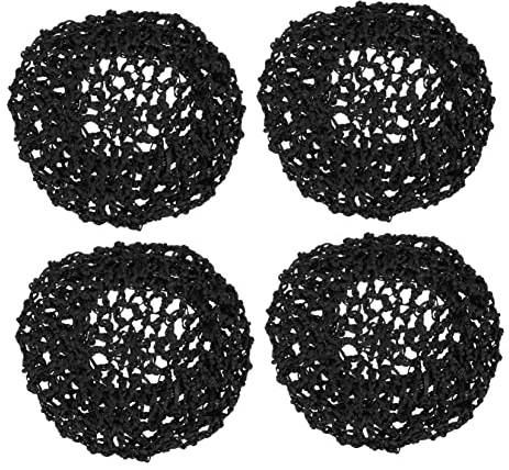 SAFIGLE 4stücke Mesh Häkel-haarnetz Für Damen Gehäkeltes Haarnetz Mit Netzdesign Atmungsaktiv Und Angenehm Für Schlaf Und Reisen Leicht Zu Falten